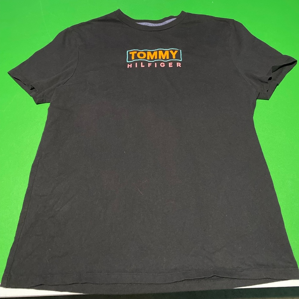 Tommy Hilfiger t-shirt, size small, black, embroidered logo